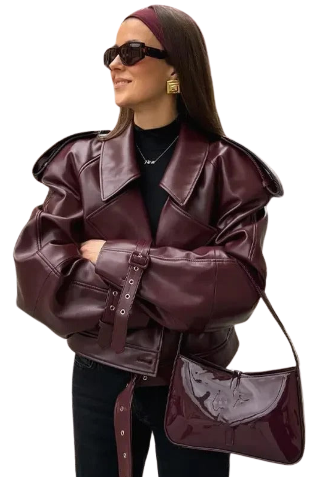 VALERINA™ – Tijdloze Leren Herfstjas voor de Moderne Vrouw