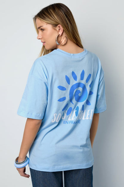 Sous le Soleil en France oversized T-shirt