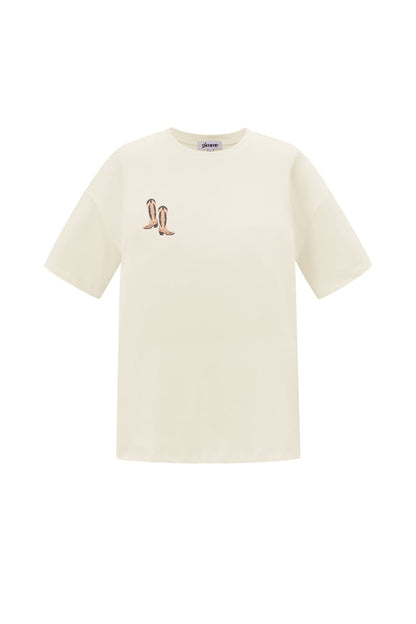T-shirt Cowboylaarzen