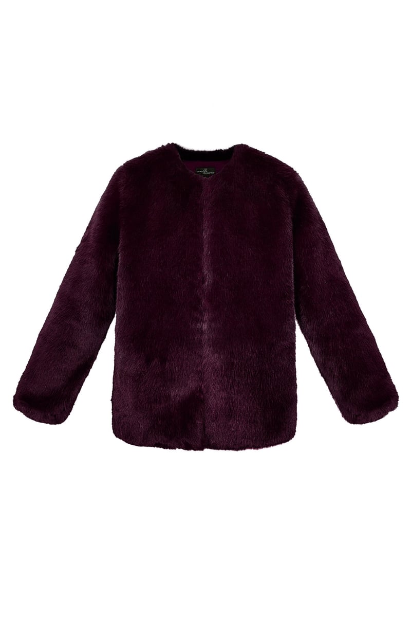 Faux fur jas