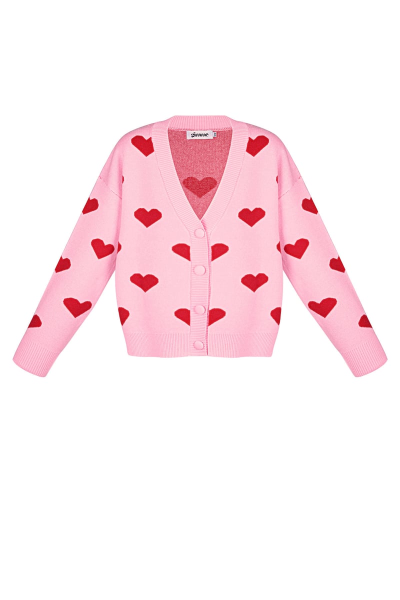 Heartbreaker vest - Roze rood