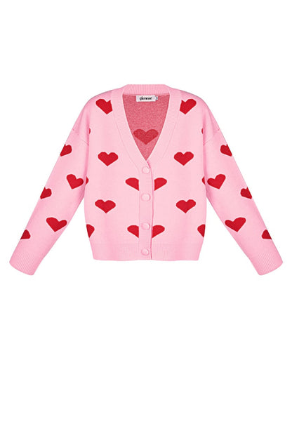 Heartbreaker vest - Roze rood