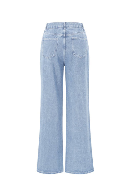 Denim jeans glitter hart