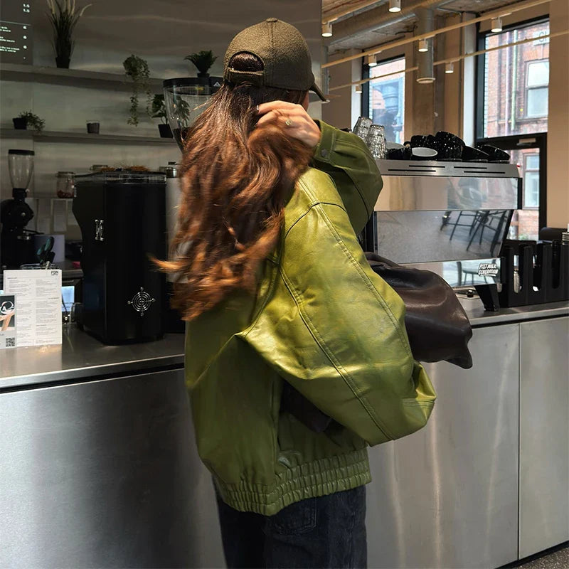 EMERYN – Street Chic  Leather Jacket voor Dames