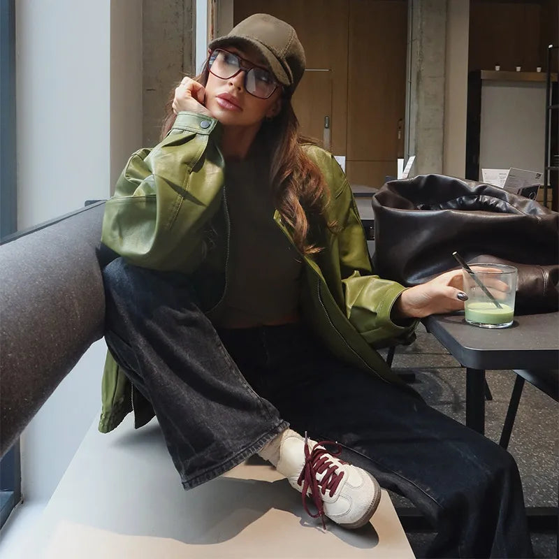 EMERYN – Street Chic  Leather Jacket voor Dames