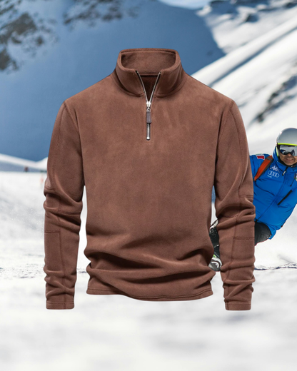 Thermal Ski Pully Heren – Warme Ski Trui met Half Zip