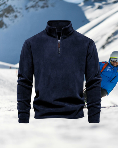 Thermal Ski Pully Heren – Warme Ski Trui met Half Zip