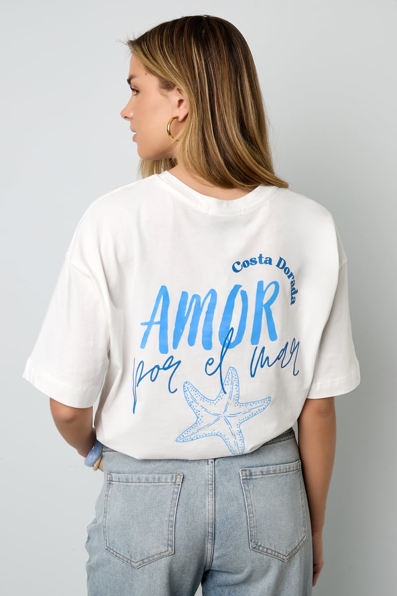 Amor por el mar oversized t-shirt