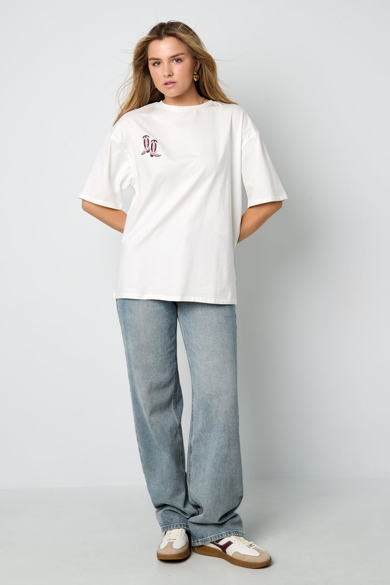 T-shirt Cowboylaarzen