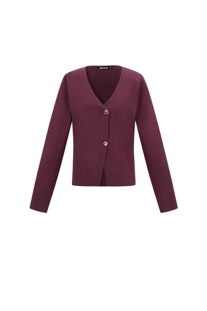 Een symmetrische cardigan