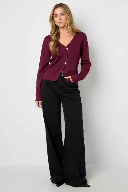 Een symmetrische cardigan