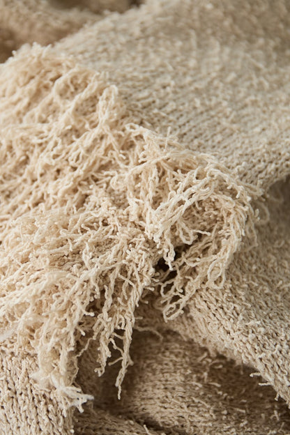 Cardigan met franjemouwen