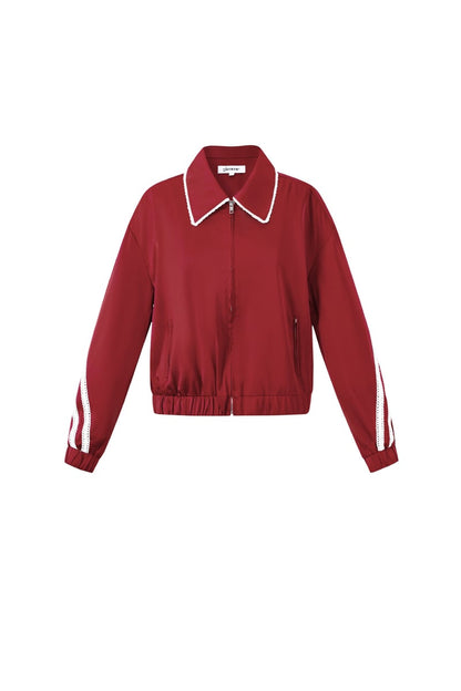 Sportief jasje met satijnen look